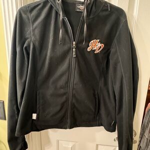 Harley Davidson Black Zip-Up Hoodie